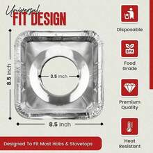Heat-Resistant Disposable Gas Stove Liner, Oil-Proof Cooktop Protector Pad, Suitable For Daily Home Cooking Cleaning Supplies - Multicolor - View 15