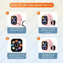 1.83" Smart Watch, New Children's Smart Watch, Upgrade Game's Smartwatch For Teenager & Kids, Support Alarm Reminder, Step Counting, Stopwatch, Flashlight, Calculator, Games, Camera, Gifts - Pink - View 8