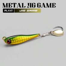 1PC 10-30g Long Distance Casting Metal Jig Fishing Lure With Rotatable Single Hook & Spinner Blade Hard Metal Bait For Inshore Offshore Game Fishing Freshwater Saltwater - Multicolor - View 25