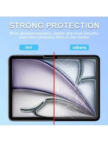 2pcs High Definition Tempered Glass Screen Protector, Compatible With IPad Air 11-Inch (2024) / Pro 11-Inch (2020-2021) / 10th Gen (10.9-Inch) (2022) / Air 13-Inch (2024) / 6th Gen (9.7-Inch) / 7th Gen (10.2-Inch) / Mini 4/5/6 - Clear - View 4