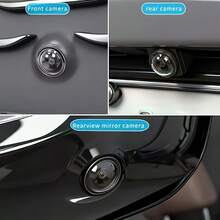 4pcs Set[2pcs Camera Rain Guard + 2pcs Camera Lens Protector]Car Panoramic Camera Protection Cover, Rearview Camera Lens Protector, Dustproof, Scratch-Resistant, Impact-Resistant, High Definition And High Transparency, Does Not Affect Visibility - A - View 9