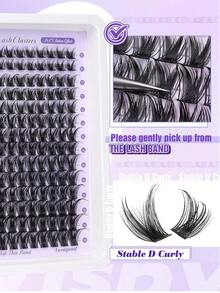 YIDUO 168Pcs Wispy Lash Clusters D Curl Individual Cluster Lashes Mixed Length 10‑18mm,Soft Thin Band Reusable DIY Eyelash Extensions,Natural Volume Fairy Lashes,Beginners For Daily Party Halloween Holiday Makeup Gift - Multicolor - View 6