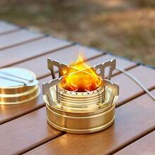 1pc Foldable Solid Alcohol Stove German Style Portable Camping Stove, Outdoor Travel Camping Stove, Portable Stove, Camping Cookware - Multicolor - View 10