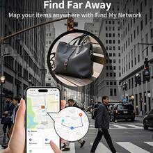 Tag Pelacak Udara Kompatibel dengan Perangkat Apple, 1/2/4 buah (Hanya iOS), Dapat Digunakan untuk Menemukan Kunci, Koper, Hewan Peliharaan, dan Barang Lainnya, Kompatibel Secara Global, Bekerja dengan Aplikasi "Temukan Barang Saya" - ET-Beraneka warna - View 4