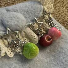 Creative Fruit Shaped Five-Pointed Star Keychain Y2K Fashion Personalized Bag Charm Ins Style Versatile Pendant - Multicolor - View 3