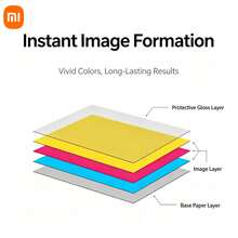 Xiaomi Mi Home Pocket Photo Printer Zink Adhesive Photo Paper, 50 Sheets Inkless Printing Paper, Compatible With Mi Home Pocket Photo Printer And Mi Home Pocket Photo Printer 1S, Self-Adhesive Instant Print Photo Paper, Suitable For DIY Scrapbooks And Journals - View 7
