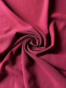 1pc Spring/Summer Casual Versatile Modest Hijab Minimalist Solid Color Soft Breathable Chiffon Scarf - Burgundy - View 6