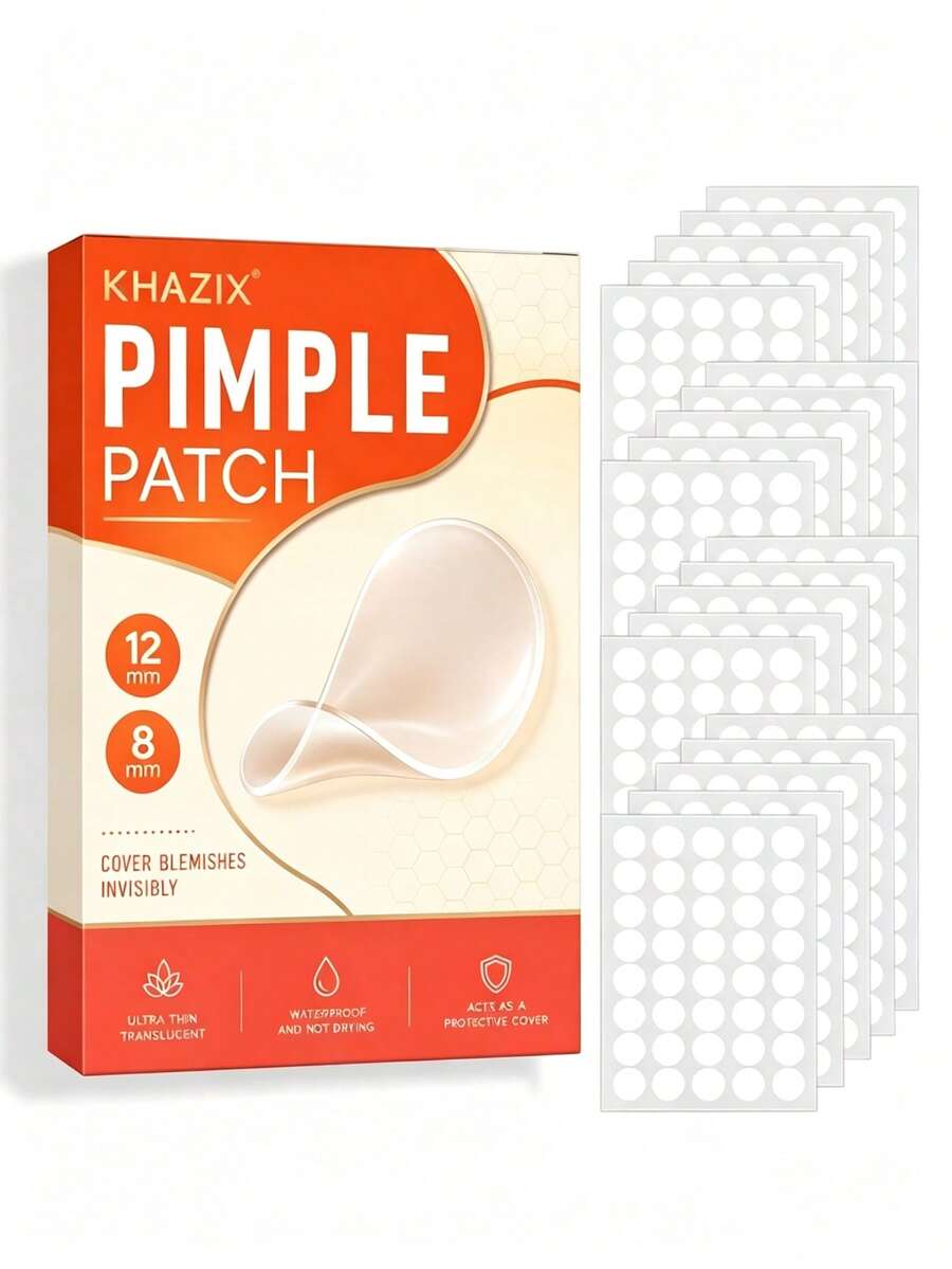 800pcs Acne Patches, Comfortable And Breathable, Firm Adhesion, Invisible Waterproof Concealing Patches, Skin-Friendly And Breathable, Suitable For Men And Women - Round - View 1