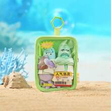 SpongeBob SquarePants 1pc Road Fish Series Plush Coin Purse & Pendant Set, Funny Working Fish Man Design, Cute Cartoon Plush Hanging Ornament, Can Be Hung On Backpacks And Keys, Small Doll, Suitable For Daily Matching Decoration, Fan Collection Display, Fun Birthday Gift, Gift For Best Friends And Classmates, Adorable Quirky Portable Accessory - Multicolor - View 5