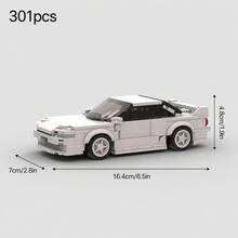 MIKEMENG 370/324/301/369/354/336 PCS Classic MOC Building Blocks Racing Car Set, Adult DIY Car Toy Model, Suitable For Collection, City Tech Champion Cup Series, Perfect As Birthday, Halloween, Christmas Gift For Boyfriend Or Husband - Model - View 13