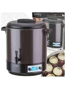 CAMRY Electric Pasteurizer, Preserving Pot, Multi-Function Water Boiler - 28L, LCD Display, 30-100C, Timer 1-180min, Stainless Steel - EU E Type Plug(220-240V) - View 6