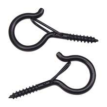 Screw-In Eye Hook With Spring Door Lock, Self-Tapping Metal Safety Hook, Suitable For Walls, Wood, Camping, Kitchen, Closet, Dorm, Used For Hanging String Lights, Plants, Cookware, Decorations, Keys, Indoor And Outdoor Multi-Purpose Hook Hardware - View 8