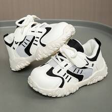 Sepatu Jalan Anak Balita Musim Semi/Musim Gugur Model Baru Hitam & Putih, Sepatu Olahraga Cocok Untuk Semua Musim - Hitam dan Putih - View 1