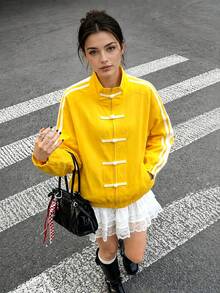 Spring/Autumn New Women's Chinese Style Jacket, New Chinese Style Sun Protection Jacket, Summer Fashion Casual Women's Jacket Vacation Style - Yellow - View 4
