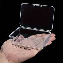 2pcs Clear Plastic Storage Containers - Multi-Purpose Small Organizer Boxes For Jewelry, Beads, Hardware, Arts And Crafts, Sewing Supplies - Transparent Craft Storage Box - Multi-color - View 8