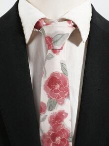 1PC Men's Casual Floral Pattern Tie Suitable For Holiday Party Wedding Matching - Multi-color-d - View 2