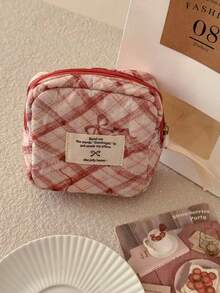 Japanese & Korean Style Niche Design Ins-Style Striped Bowknot Small Storage Pouch Coin Purse Lightweight Hanging Accessory Fashionable Personalized Bag - Multicolor - View 4