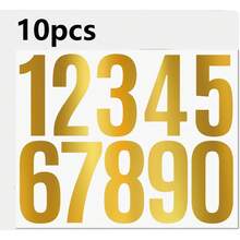 Reflective Stickers With 0-9 Numbers - Made Of Waterproof Vinyl Material With Strong Adhesion. Suitable For Outdoor Signs, Mailbox Address Plates, Vehicles, Helmets, Safety Labels And Windows. - New Arrival - View 16