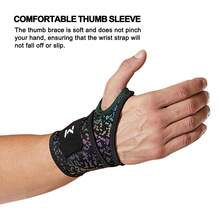 AA MASEDA 1pc Adjustable Sports Wrist Support, Wrist Joint Compression Band, High Elasticity Comfortable Breathable, Suitable For Men And Women, One Size Fits All - Black - View 6
