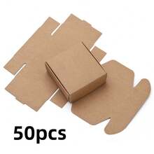 50pcs Mini Soap Boxes With Lids, Small Paper Boxes For Handmade Crafts, Bulk Jewelry And Accessories Packaging Boxes, DIY Gift Boxes For Weddings, Birthdays, Christmas, Halloween, Party Favors - View 9