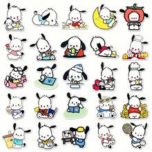 Sanrio Pachacco Cartoon Stickers - Cute Pastel Design For Skateboard, Phone Case, Luggage | High-Adhesion Material For Adorable Bath And Daily Scenes | Mixed Colors, Non-Repeating Characters Cartoon Stickers - Multicolor - View 9