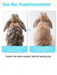 Waterless Strawberry Scented Rabbit Shampoo Foam - Quick Drying, Suitable For Small Animals, Rabbits And Pets, Stress-Free Care - 1PC - View 3