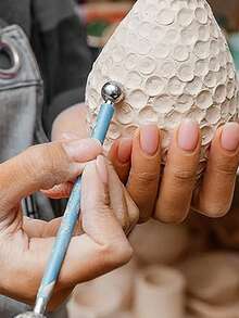9Pcs Silicone Clay Sculpting Tools, Double-Ended Tools, Rubber Handle Ball Stylus, DIY Silicone And Ceramic Clay Indentation Tools, Ceramic Clay Ball Stylus Dotting Tools, Suitable For Shaping, And Pottery Embossing Tools - Multicolor - View 6