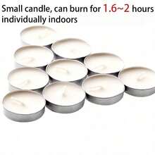 10-30pcs Small Smokeless Tea Light Candles, Romantic Mini Candles, Wax Melt Heater Candles, Odorless And Smokeless, For Birthday Party, Outdoor Wedding, Indoor Dinner Atmosphere - Multicolor - View 6