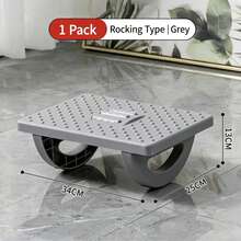 1pc Under Desk Foot Rocker, 180° Rotating Foot Stool With Massage Rollers, Non-Slip Footrest, Suitable For Office And Home, Foot Massage Pedal To Relieve Leg Fatigue - Multicolor - View 6