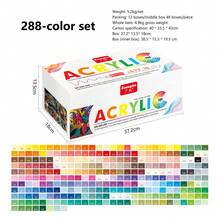 Guangna New 288/168 Colors, 12pcs/Color Set, New Color Series, Vibrant Colors, Multiple Styles, Suitable For Back To School Season, Can Write On Most Surfaces, 1.0mm Acrylic Gel Pens - Sets - View 7
