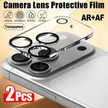 CASECOPS 2片裝 17 Pro Max/17 Pro 相機螢幕保護貼，可選顏色：宇宙橘/深藍/銀色/黑色/透明，高品質 9H+ 硬度鋼化玻璃，防油防刮防指紋防塵，全覆蓋設計，無氣泡無灰塵，易安裝，全方位保護手機相機螢幕，時尚耐用，更多顏色可選 - 2個 - 查看 10