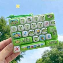Gantungan Kunci Mainan Keyboard Pereda Stres 26 Tombol, Liontin Keyboard Mainan Kreatif Tekan Jari Ukuran Besar - Cocok Sebagai Hadiah Kecil untuk Pesta Liburan, Gantungan Kunci Keyboard Mini Buku Harian Hewan 26 Tombol, Gantungan Tas Mainan Tombol Pereda Tekanan Portabel, Hadiah Pereda Kecemasan (Pola Huruf/Variasi Warna Acak Adalah Normal/Dikirim Secara Acak) - MultiWarna - View 3