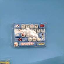 1 buah Gantungan Kunci Tombol Pereda Stres Keyboard Dewasa Baru, Buku Harian Hewan 26-in-1 Tombol Pereda Stres Keyboard Ujung Jari, Pereda Stres yang Menyenangkan, Cocok untuk Fokus dan Ketenangan Saat Bekerja atau Belajar, Mainan Pereda Stres Tombol Pengisi Waktu Luang 26 Gantungan Kunci Tombol Keyboard Pereda Stres Ujung Jari Mainan Liontin Tas - MultiWarna - View 7