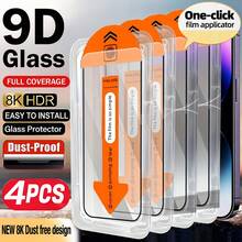 CASECOPS 4Pcs HD Tempered Glass Screen Protector, Full Surface Protection, Easy To Apply, With Automatic Mounting Tools And Automatic Alignment Tools, 9H Hardness, Anti-Fingerprint, Anti-Scratch, No-Bubble, Auto Adsorption, Smooth Touch, Compatible With IPhone 18 Pro Max/18 Pro/17/17 Pro/17 Pro Max/17 Air/16e/16/16 Pro Max/16 Plus/15 Pro Max/15 Pro/15 Plus/15/14/13/12/11 Series, Compatible Phone Cases - 4Pcs - View 39