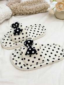 1 Pair Cute Slippers Suitable For Autumn/Winter Home And Outdoor Casual Wear - White - View 3