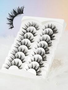 Pointed Tail Full Lash Faux Eyelashes, Flexible Soft Stem, Suitable For Multiple Occasions - View 3