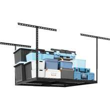 3x4ft Overhead Garage Storage Rack, Black - 2x3 Ft - View 2