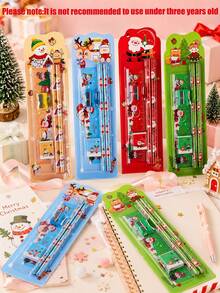 8 Sets Christmas Pencil Drawing 5-In-1 Eraser Pencil Stationery Combo Prize Christmas Gift, Multi-Functional Pencil, Ruler And Eraser School Set, All-In-One Stationery Bag, School Supplies, Birthday And Holiday Gift, Back To School Essential - Holiday Gift Competition Prize Reward (Random Color) - Multicolor - View 1