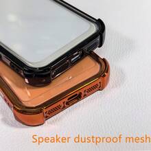 Ốp lưng điện thoại trong suốt cao cấp chống sốc chống rơi, tương thích với iPhone 18ProMax 18Pro 17ProMax 16ProMax 13ProMax 13/14/15/16/17/18 Pro Max, tương thích với XR X/XS XSMAX 16e 17e, bảo vệ ống kính camera chống sốc, viền mềm lưng cứng, ốp bảo vệ trong suốt unisex cho Apple 18 - Đỏ anh đào - Xem 7