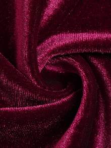 DONICY Women's Wine Red High Waist Side Ruched High Slit Mermaid Maxi Skirt, Draped Slim Long Half Skirt For Party Daily Wear Fall Winter - Burgundy - View 3