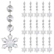 Christmas Clear Acrylic Pendant Snowflake Icicle Water Drop Decoration For Xmas Tree Winter Party Acrylic Ice Pendants - Multicolor - View 7