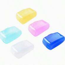 3/5/8pcs Travel Toothbrush Head Protective Covers, Toothbrush Protective Caps, Brush Box Protective Covers, Portable Plastic Clips, Suitable For Home/Travel/Camping/Bathroom/School/Business Trip (Random Color) - Multicolor - View 4