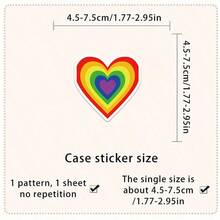 56pcs Rainbow Style Creative Pattern LGBTQ Theme Stickers Suitable For Decorating Laptop Decals, Notebook Cover Stickers, Stickers, Tablet Stickers, Phone, Electronic Product Stickers Decals And Other Smooth Surfaces For Decoration, Gift Wrapping, Or As A Unique Gift For Friends. - 56 Pcs - View 2