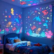 360° Rotating Ocean World Projector Night Light, Dynamic Under‑Sea Animal LED Projection Lamp, Adjustable Brightness USB Powered Projector Light, For Bedroom Living Room Party Holiday Home Decoration, Perfect Holiday Gift - White - View 11