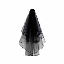 2pcs/Set Gothic Style Black Crown & Veil Wedding Accessory Set, Black Queen Vintage Style, Suitable For Halloween Gothic Costume, Can Be Used As Black Wedding Dress Photography Accessory - Multicolor - View 13