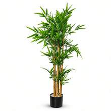 KLACK 120 Cm Artificial Bamboo Plant, Realistic Decorative For Home And Office - Green - View 5