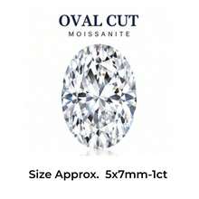 Moissanite Super White D Color Oval Cut Loose Stone VVS Clarity 8 Hearts 8 Arrows Small Size Accent Stone For Gold Silver Jewelry 1ct 2ct 0.8ct 2.5ct 3.0ct Loose Stone Clarity White D Grade - Oval Cut - View 7