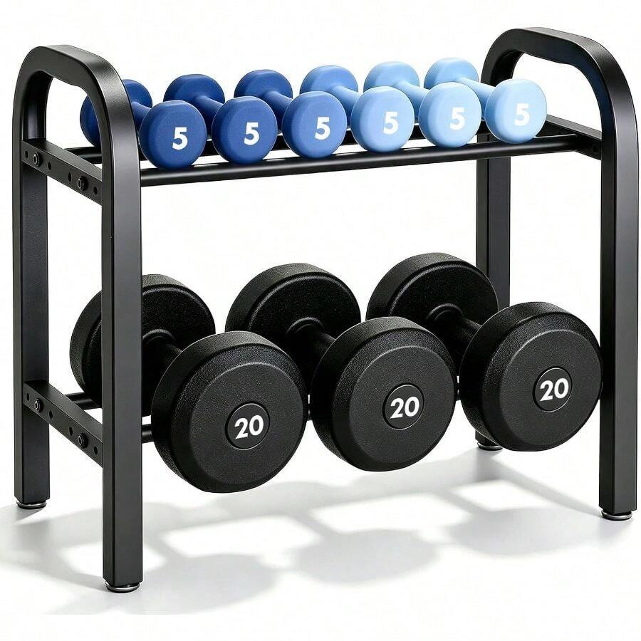 Dumbbell Rack 2 Tier 19.7IN Small Weight Rack - Multi-color - View 1