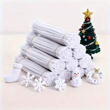 Black And White Dual-Color DIY Chenille Stems Set, Black And White Chenille Stems, Art Craft Supplies, DIY Craft Materials, Children Parent-Child Creative Craft Materials, Best Gift For Family And Friends - Multicolor - View 12