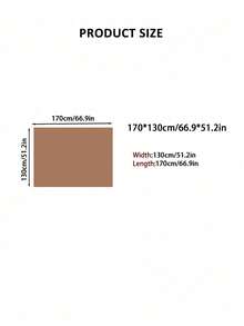 1pc All-Season Universal Minimalist Solid Color Chenille Sofa Cover, Soft And Comfortable European Luxury Style Throw Blanket, Air Conditioning Blanket, Nap Blanket, Fleece Blanket, Suitable For Bedroom And Living Room Home Decor, Room Decoration, Machine Washable And Hand Washable, Cat Scratch Resistant - Brown - View 4